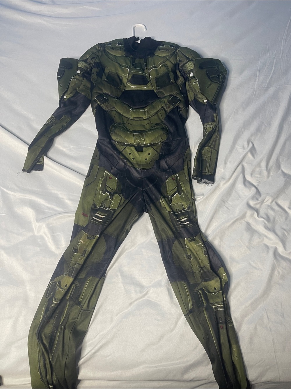 Kids Olive Green Armored Superhero Costume
